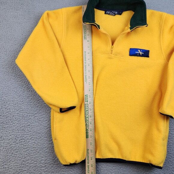 Nautica Pullover Youth Medium (12-14) 1/4 Zip 90's Fleece Collar Spell Out Y2K - Picture 3 of 7